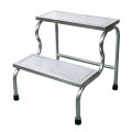 Stainless Steel Footstool with Double Steps